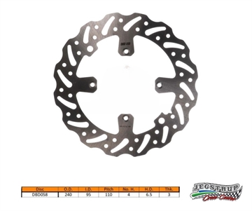 Bremseskive for Delta Braking Husqvarna 85 TC (17/14) årg. 16 - 23